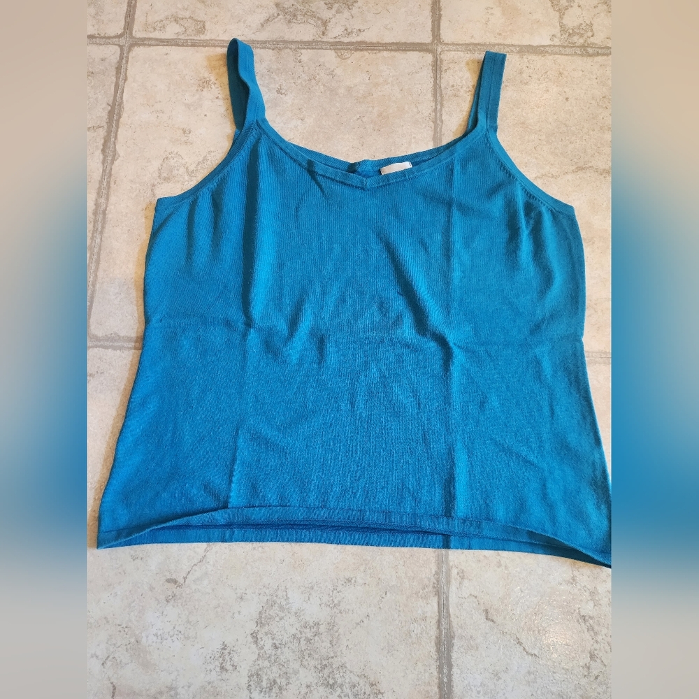 Tank Top Chico's Brand Woman's Silk Blue